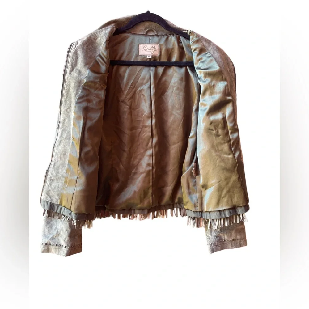 Scully Fringe Suede studded Leather Jacket Size XXL - Picture 5 of 11
